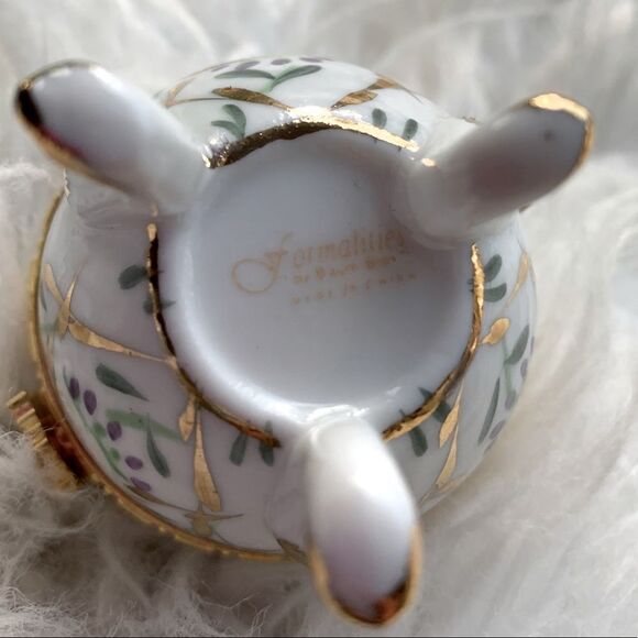 FORMALITIES by Baum Bros egg handpainted 10K gold trim - Picture 7 of 13